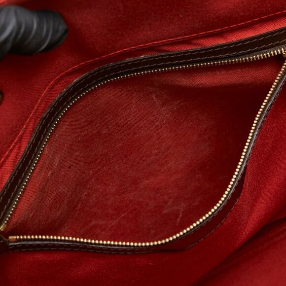 LOUIS VUITTON Brown Damier Leather Boston Bag - Picture 8 of 12